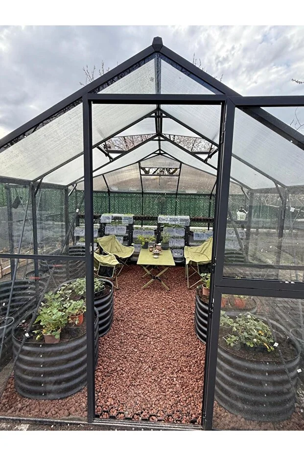  GARDEN GREENHOUSE MODERN KIŞ BAHÇESİ, BAHÇE SERASI ( LARGE )